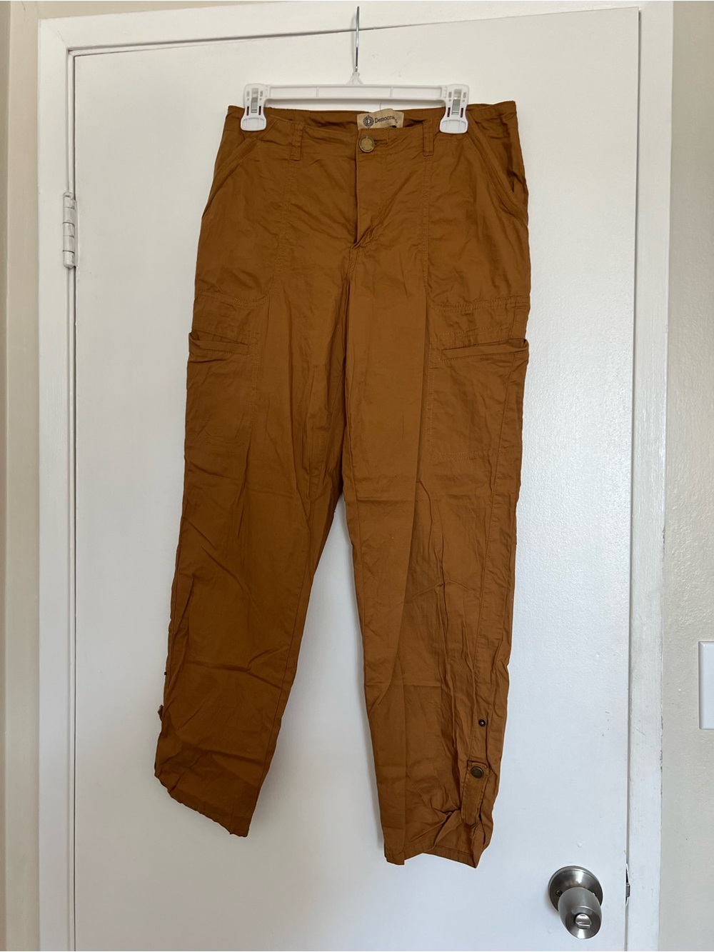 Democracy Men's Cargo Pants in rust brown